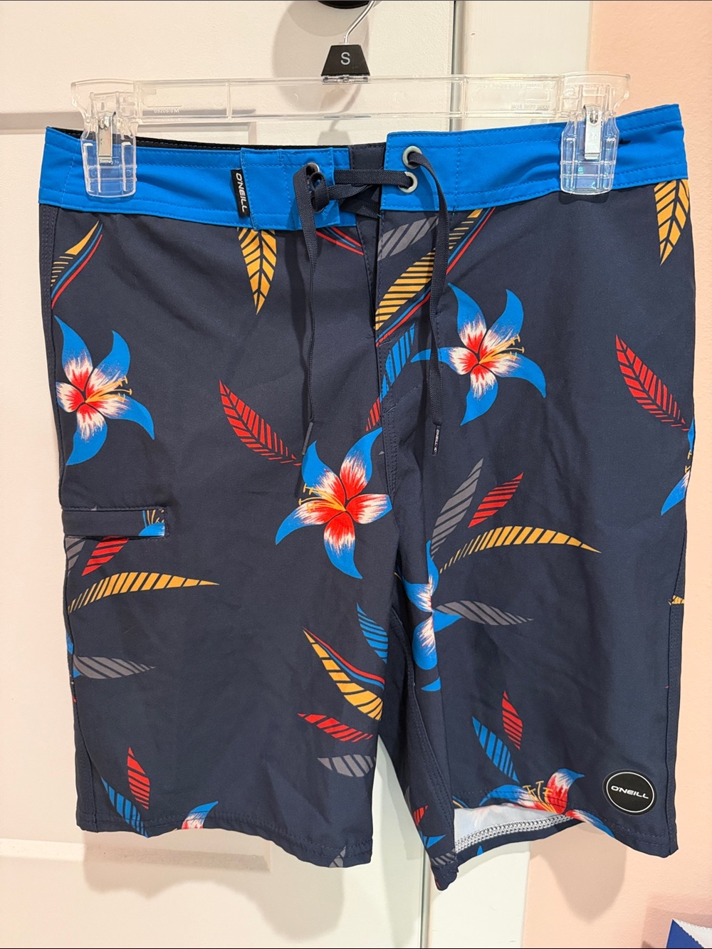 Oneill board shorts blue hyperfreak size 27 waist